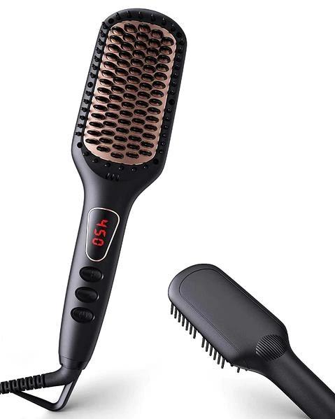 Electric Hair Brush Straightener